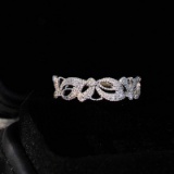 14k Gold 0.18 Ct Natural H Diamond Ring
