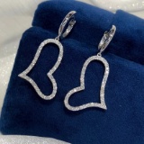 14k Gold 1.1 Ct Natural H Diamond Earrings