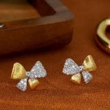 14k Gold 0.38 Ct Natural H Diamond Earrings