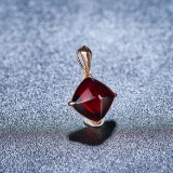 14k Gold 8.35 Ct Natural Garnet Pendant( Without Chain )