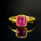 14k Gold 1.28 Ct Natural Padparadscha Sapphire Ring