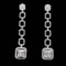 14k Gold 0.80 Ct Natural H Diamond Earrings