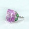 14k Gold 27.2 Ct Natural Kunzite Ring