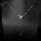 14k Gold 0.6 Ct Natural H Diamond Necklace