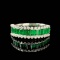 14k Gold 1.10 Ctw Natural Emerald & Diamond Ring