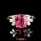 14k Gold 2.04 Ctw Natural Spinel & Diamond Ring