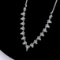 14k Gold 3.32 Ctw Natural H Diamond Necklace