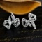 14k Gold 0.24 Ct Natural H Diamond Earrings
