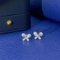 14k Gold 0.34 Ctw Natural H Diamond Earrings