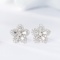 14k Gold 0.46 Ctw Natural H Diamond Earrings