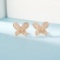 14k Gold 0.40 Ct Natural H Diamond Earrings