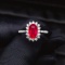 14k Gold 1.57 Ctw Natural Ruby & Diamond Ring