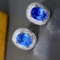 14k Gold 1.91 Ctw Natural Sapphire & Diamond Earrings