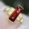 14k Gold 2.15 Ctw Natural Spinel & Diamond Ring
