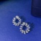 14k Gold 0.84 Ctw Natural H Diamond Earrings