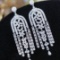 14k Gold 1.1 Ct Natural H Diamond Earrings
