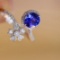 14k Gold 1.26 Ct Natural Sapphire & Diamond Ring