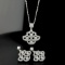 14k Gold 0.96 Ct Natural H Diamond Jewelry Set
