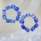 14k Gold 5.1 Ct Natural Sapphire & Diamond Earrings