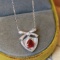 14k Gold 1.12 Ctw Natural Ruby & Diamond Pendant( Without Chain )