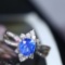 14k Gold 1.53 Ctw Natural Sapphire & Diamond Ring