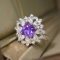 14k Gold 1.46 Ctw Natural Sapphire & Diamond Ring