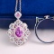 14k Gold 2.07 Ctw Natural Sapphire & Diamond Ring/pendant( Without Chain )