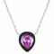 14k Gold 0.83 Ct Natural Padparadscha Sapphire Necklace