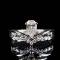 Gia Certified 14k Gold 0.35 Ct Natural G Vs2 Pear Diamond Ring
