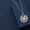 14k Gold 1.65 Ctw Natural Yellow Diamond & Diamond Pendant( Without Chain )