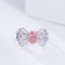 14k Gold 0.98 Ctw Natural Pink Diamond & Diamond Ring