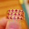 14k Gold 0.57 Ctw Natural Ruby & Diamond Ring