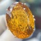 14k Gold 28.63 Ct Natural Citrine & Diamond Ring