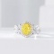 14k Gold 1.00 Ct Natural Yellow Diamond & Diamond Ring