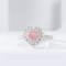 14k Gold 0.81 Ctw Natural Pink Diamond & Diamond Ring