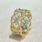 14k Gold 0.26 Ct Natural H Diamond Ring