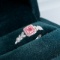 14k Gold 0.61 Ctw Natural Pink Diamond & Diamond Ring
