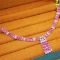 14k Gold 19.42 Ctw Natural Padparadscha Sapphire & Diamond Necklace