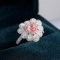 Gia Certified 14k Gold 2.19 Ctw Natural Pink Diamond & Diamond Ring