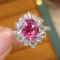 14k Gold 3.00 Ctw Natural Sapphire & Diamond Ring/pendant( Without Chain )