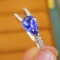 14k Gold 1.30 Ctw Natural Sapphire & Diamond Ring