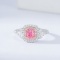 14k Gold 1.14 Ctw Natural Pink Diamond & Diamond Ring