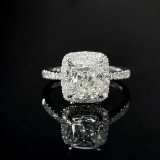 14k Gold 2.48 Ctw Natural H Diamond Ring
