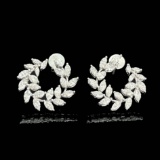 14k Gold 2 Ct Natural H Diamond Earrings