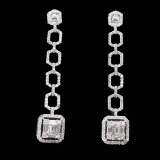 14k Gold 0.80 Ct Natural H Diamond Earrings