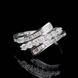 14k Gold 0.28 Ctw Natural H Diamond Ring