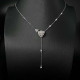 14k Gold 0.6 Ct Natural H Diamond Necklace