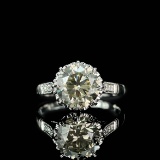 14k Gold 2.19 Ctw Natural H Diamond Ring