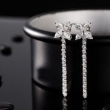 14k Gold 1.66 Ctw Natural H Diamond Earrings