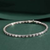 14k Gold 3.3 Ct Natural H Diamond Bracelet